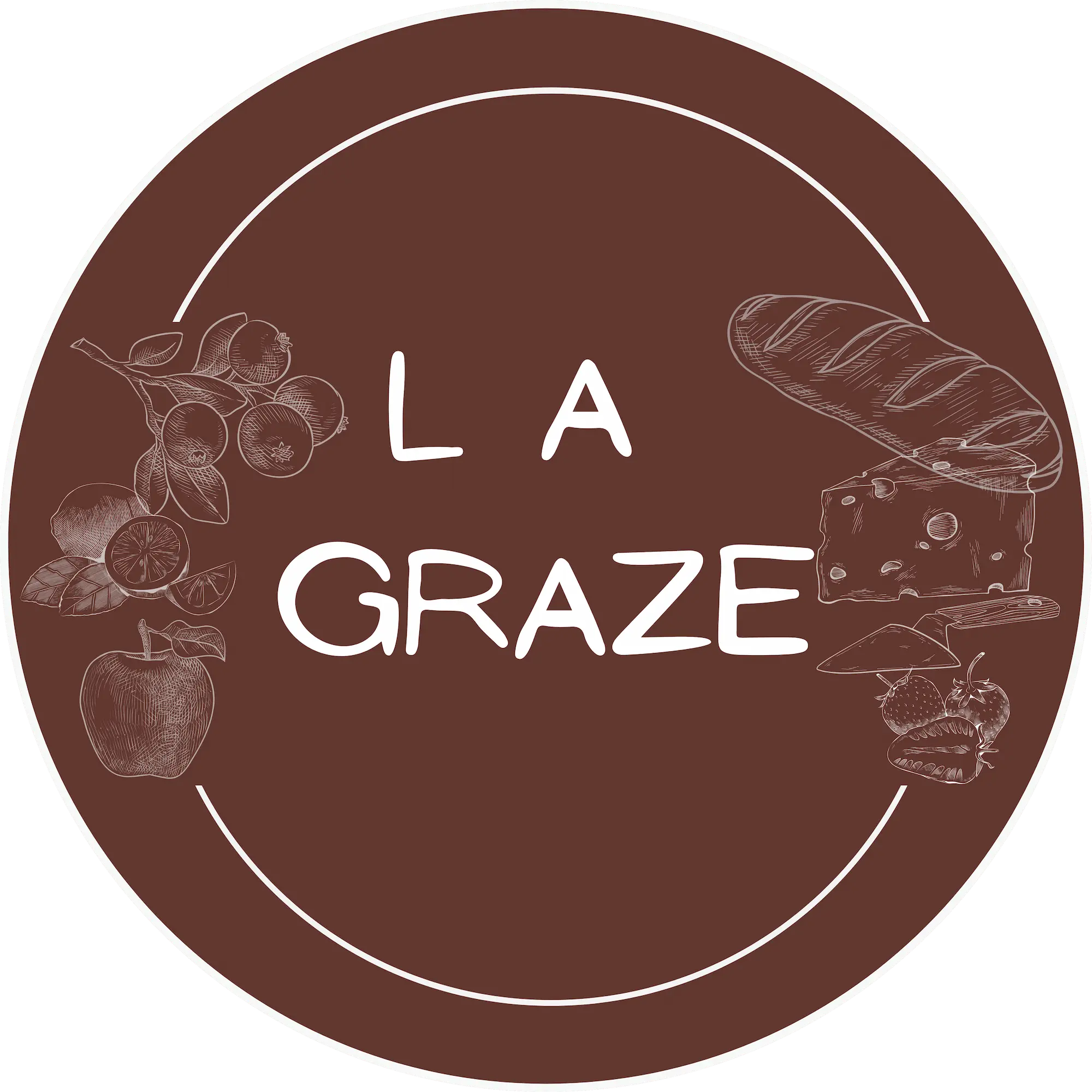 LA Graze New Logo Brown